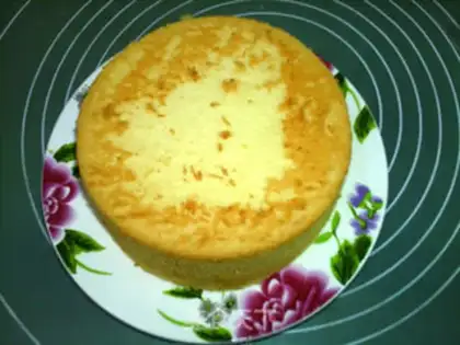 Make Cake with light cream step 17