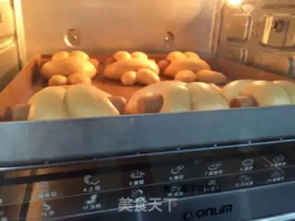 Make Hand-eating rabbit bread step 15