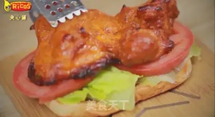Make Cheese chicken burger step 4