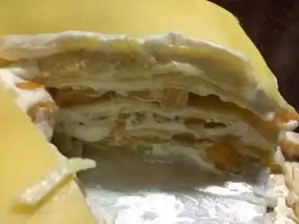 Make The durian mango cake step 6