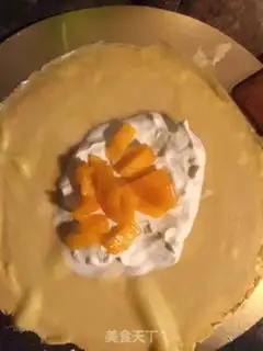 Make The durian mango cake step 7