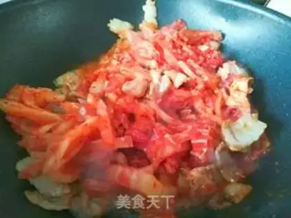 Make Hot cabbage makes meat step 4