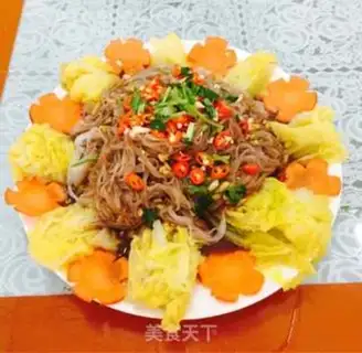 Make The cabbage and flowers step 6
