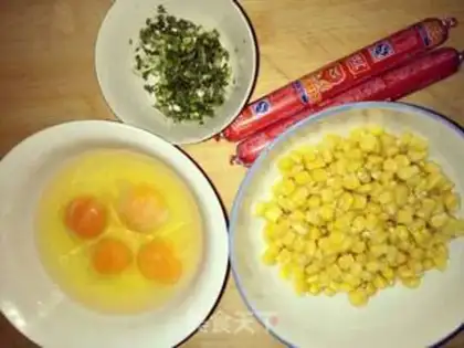Make Corn eggs step 0