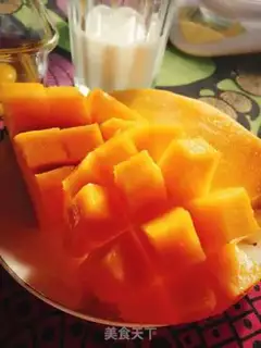Make Mango balls step 1