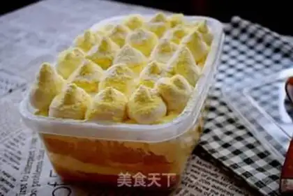 Make Japanese soya mango box cake step 16