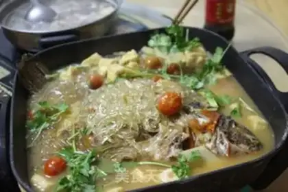 Make A dry fan of rofe fish stew step 12
