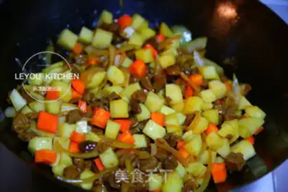 Make Lamb rice step 7