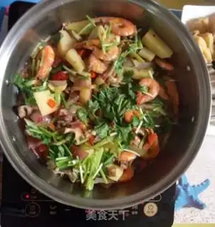 Make Spicy dry shrimp step 5