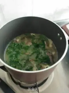 Make Spinach mushroom egg soup step 9