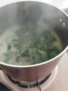 Make Spinach mushroom egg soup step 10