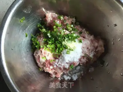 Make Shrimp green dumplings step 4