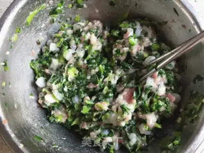 Make Shrimp green dumplings step 8