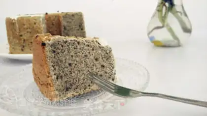 Make Dragon cat black sesame ricin cake step 12