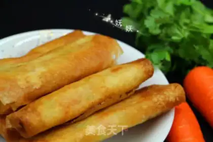 Make Carrot Spring roll step 9