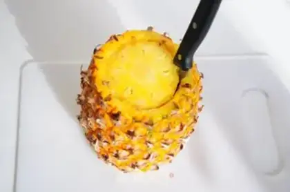 Make Pineapple rice step 1