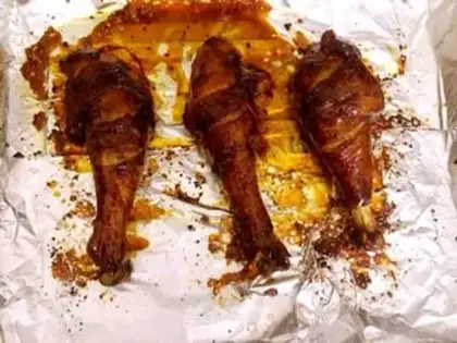 Make Honey roasted chicken legs step 9