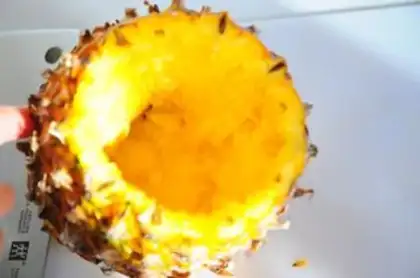 Make Pineapple rice step 3