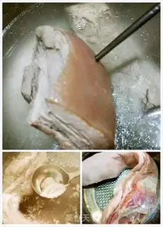 Make Potato button meat step 1