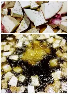 Make Potato button meat step 4