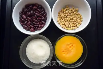 Make Red bean pumpkin soy sauce step 0