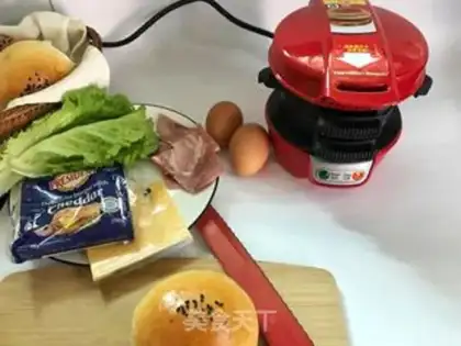 Make Quick-hand burger step 1