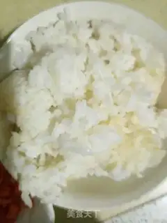 Make Pyramid carrots, sausage and rice step 1