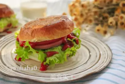 Make Hamburger sandwich step 5