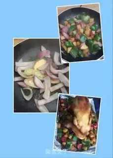 Make Christmas chicken step 4