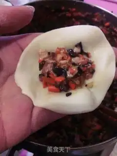 Make Three fresh dumplings step 8