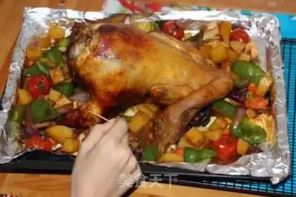 Make Christmas chicken step 5