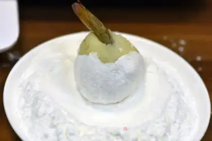 Make Pixie-tail shrimp ball step 6