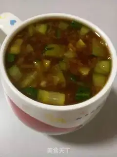 Make Red sugar cucumber congee step 3