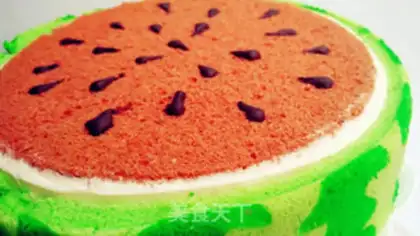 Make Watermelon cake step 33