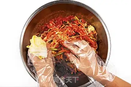 Make Korean pickles/spicy cabbage step 14