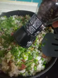 Make Frozen mushrooms and salami rice step 6