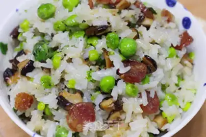 Make Frozen mushrooms and salami rice step 7
