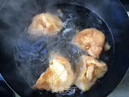 Make Monkey head, chicken leg soup step 4