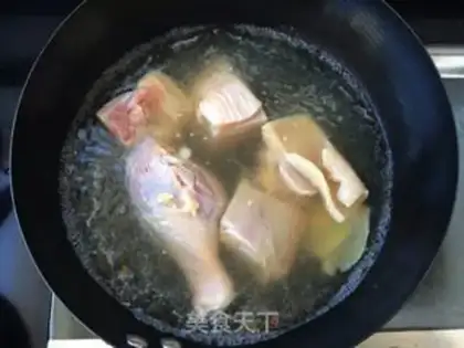 Make Monkey head, chicken leg soup step 5