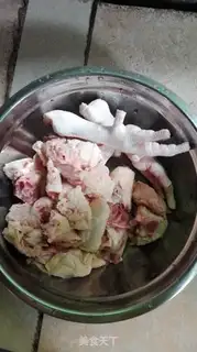 Make Pig belly chicken step 1