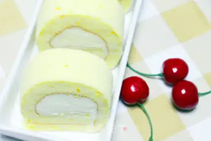Make Orange lemon, four cake rolls step 12