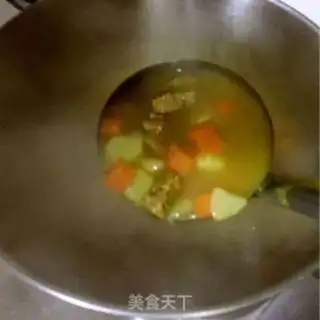 Make Curry beef rice step 9