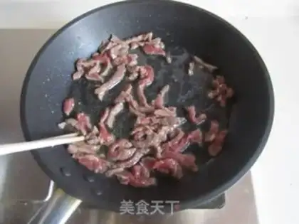 Make Black pepper beef fried oatmeal step 5