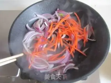 Make Black pepper beef fried oatmeal step 7
