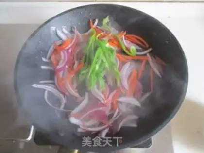 Make Black pepper beef fried oatmeal step 8