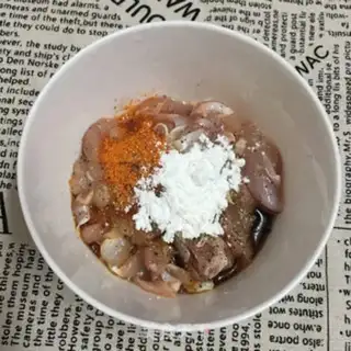 Make Rice chicken pizza step 2