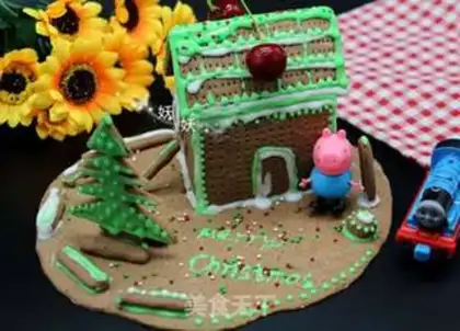 Make Chocolate cookie house step 10