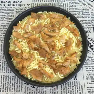 Make Rice chicken pizza step 8