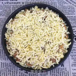 Make Rice chicken pizza step 10