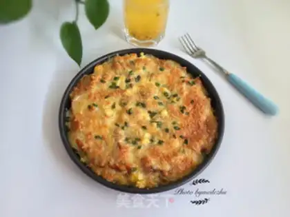 Make Rice chicken pizza step 14